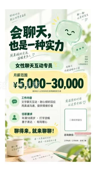 平台聊天维护员